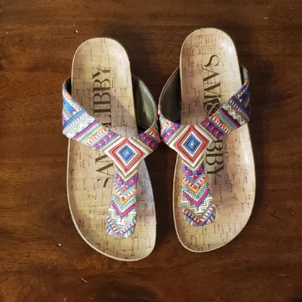 Sam & Libby Women's Flip Flops Size 7